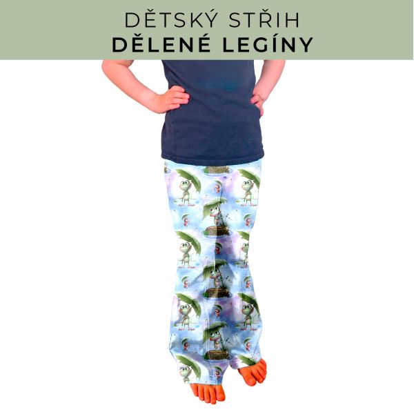Dětský střih - Dělené legíny