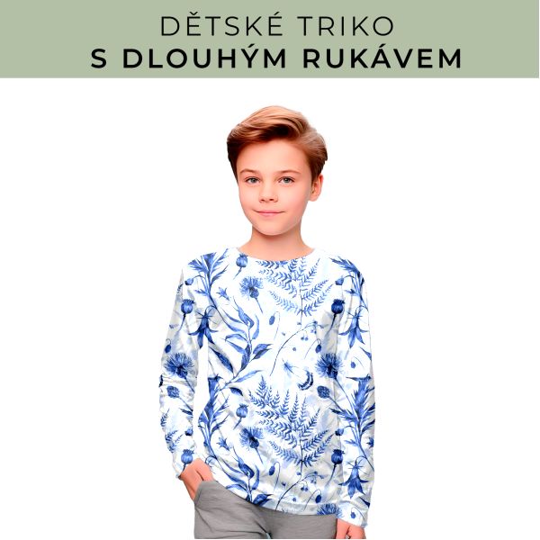 DĚTSKÝ střih - triko dlouhý rukáv