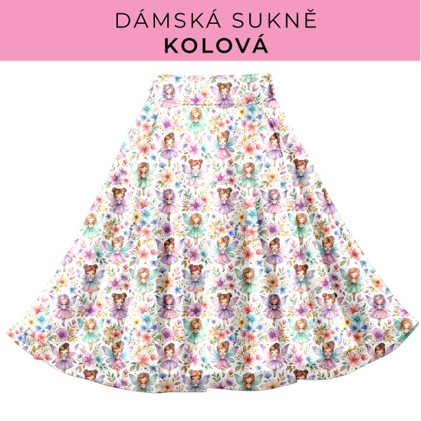 DÁMSKÝ střih - Kolová sukně