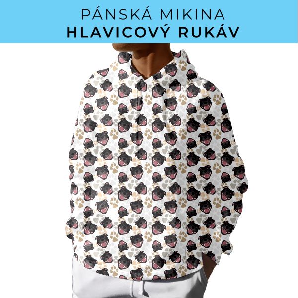 PÁNSKÝ střih - mikina s kapucí