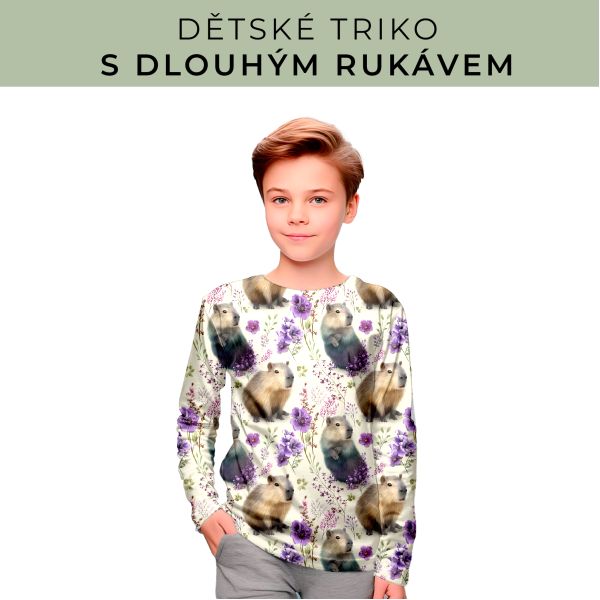 DĚTSKÝ střih - triko dlouhý rukáv