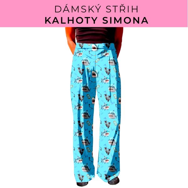 Dámský střih - kalhoty Simona