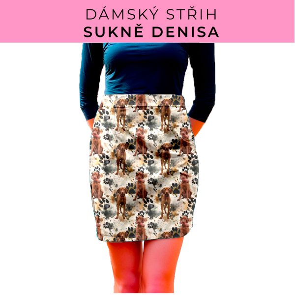 Dámský střih - Dámská sukně Denisa