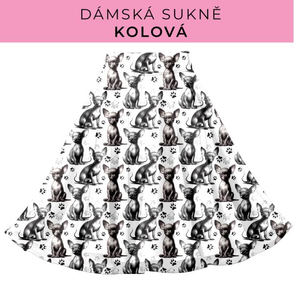 DÁMSKÝ střih - Kolová sukně