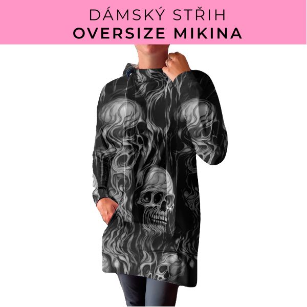 DÁMSKÝ střih - Oversize mikina
