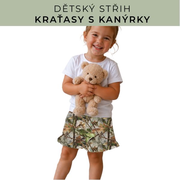 Dětský střih - Kraťásky s kanýrkem