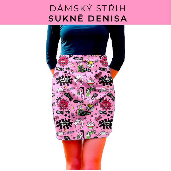 Dámský střih - Dámská sukně Denisa