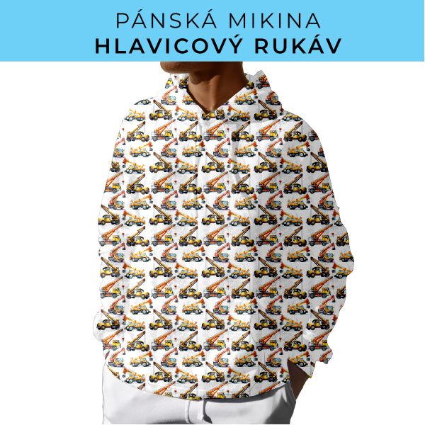 PÁNSKÝ střih - mikina s kapucí