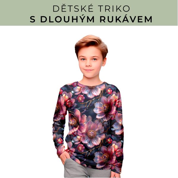 DĚTSKÝ střih - triko dlouhý rukáv