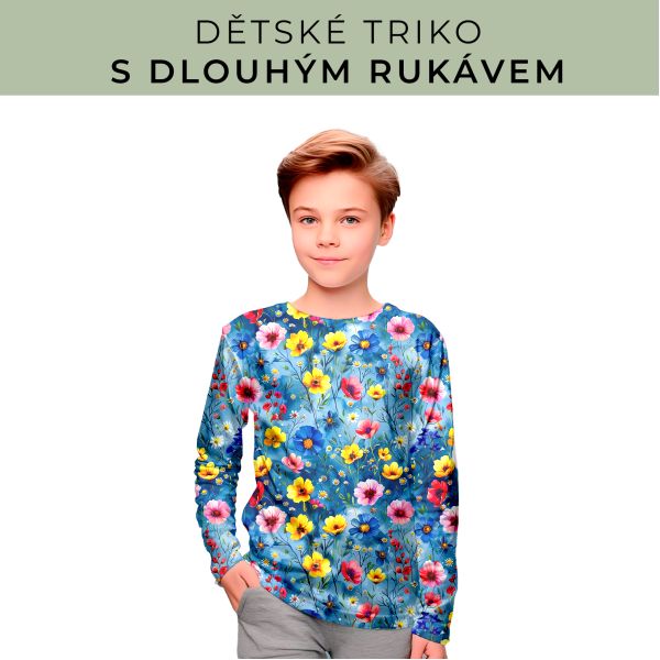 DĚTSKÝ střih - triko dlouhý rukáv