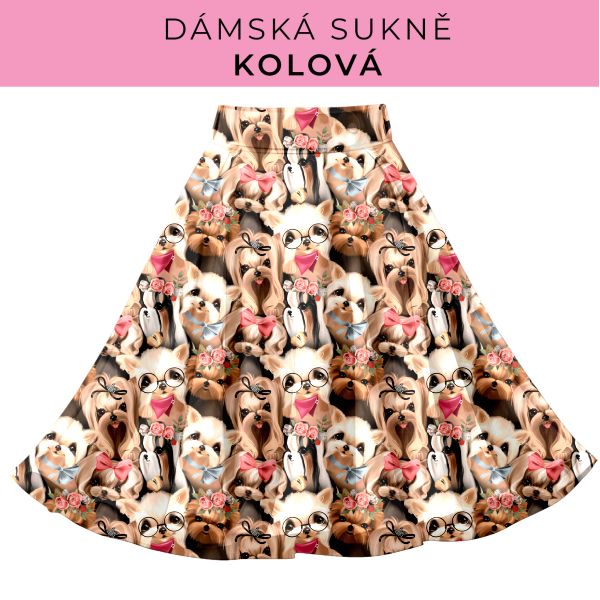 DÁMSKÝ střih - Kolová sukně