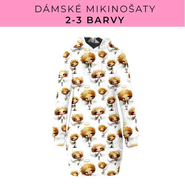 DÁMSKÝ střih - Mikinošaty 2-3 barvy