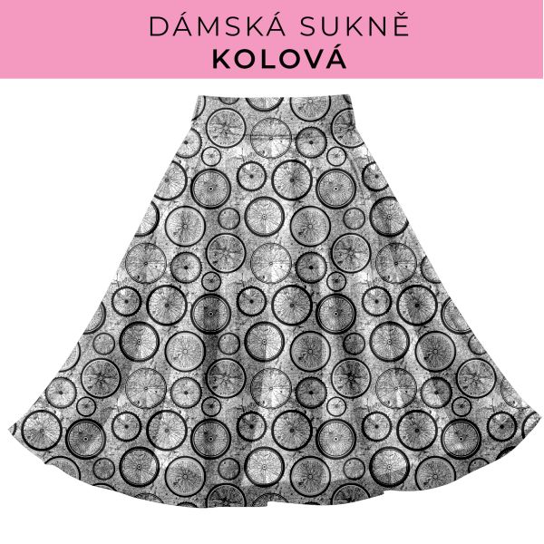 DÁMSKÝ střih - Kolová sukně