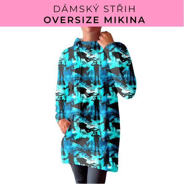 DÁMSKÝ střih - Oversize mikina