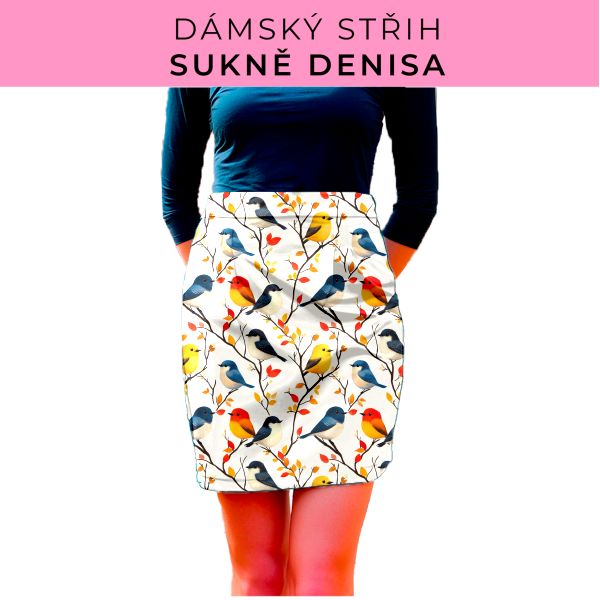 Dámský střih - Dámská sukně Denisa