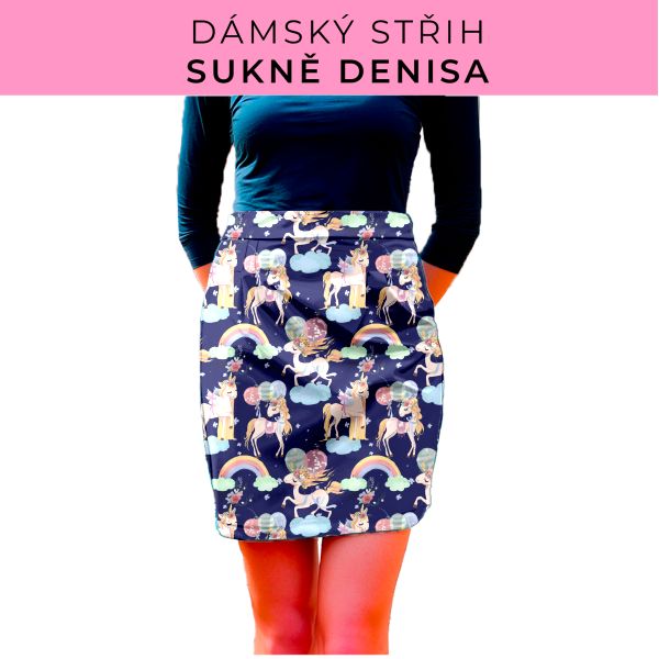 Dámský střih - Dámská sukně Denisa