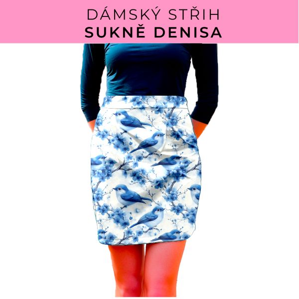 Dámský střih - Dámská sukně Denisa
