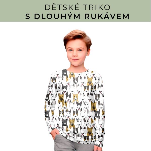 DĚTSKÝ střih - triko dlouhý rukáv