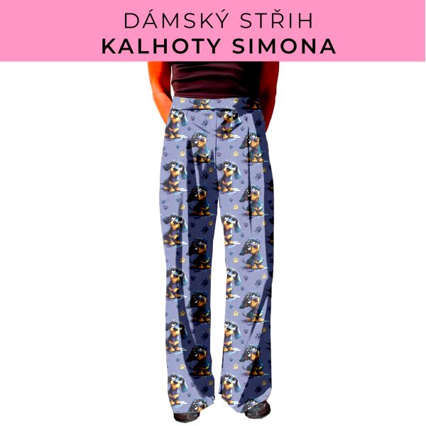 Dámský střih - kalhoty Simona