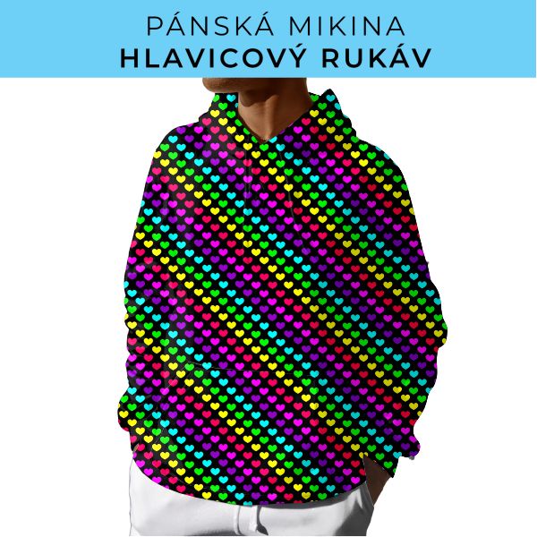 PÁNSKÝ střih - mikina s kapucí