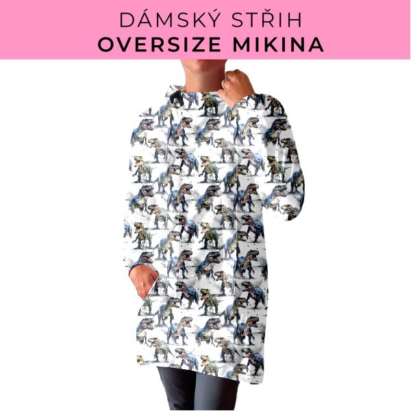 DÁMSKÝ střih - Oversize mikina