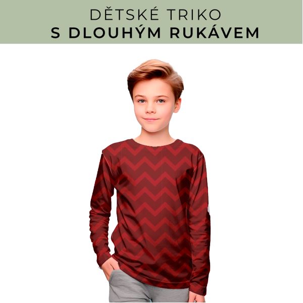 DĚTSKÝ střih - triko dlouhý rukáv