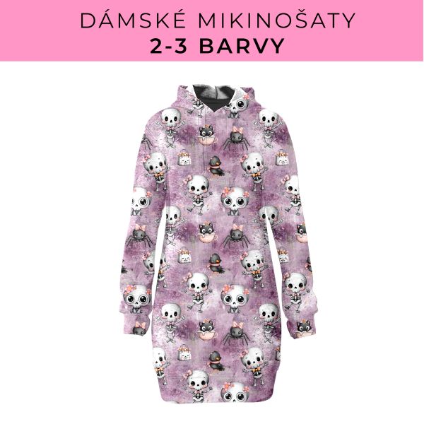 DÁMSKÝ střih - Mikinošaty 2-3 barvy