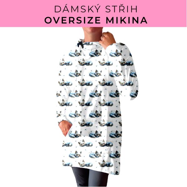 DÁMSKÝ střih - Oversize mikina