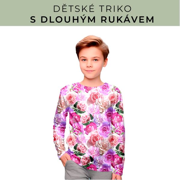DĚTSKÝ střih - triko dlouhý rukáv