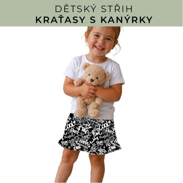 Dětský střih - Kraťásky s kanýrkem