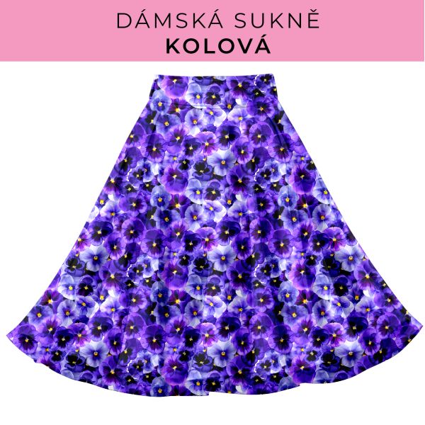 DÁMSKÝ střih - Kolová sukně