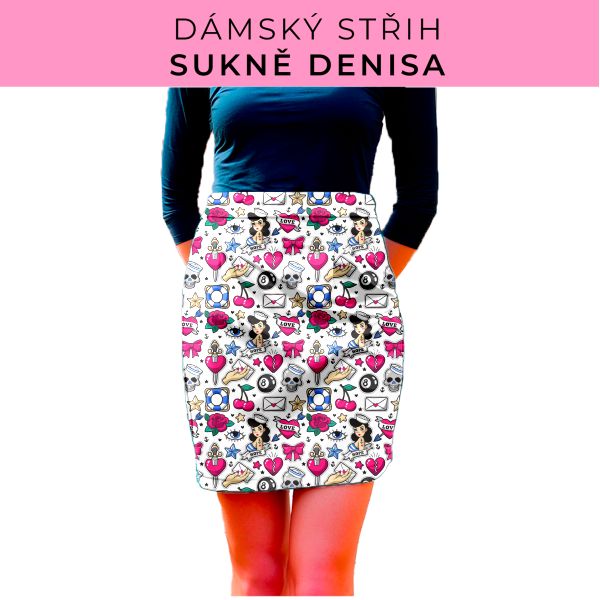 Dámský střih - Dámská sukně Denisa