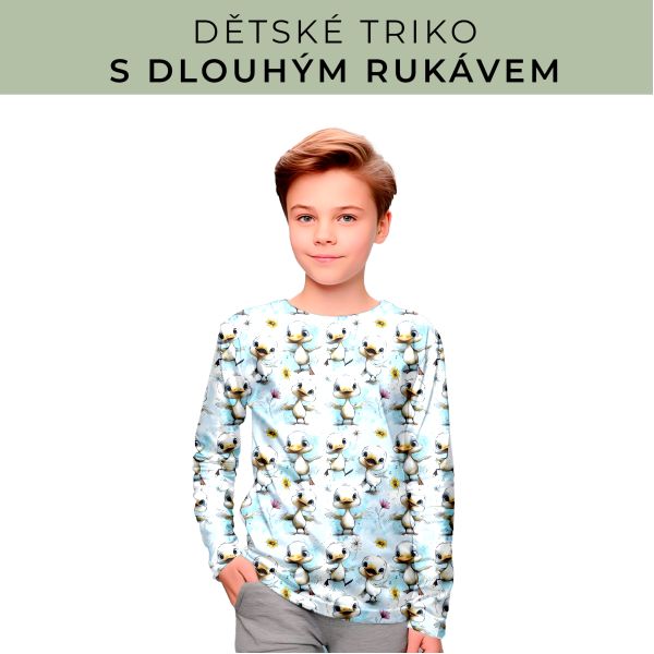 DĚTSKÝ střih - triko dlouhý rukáv