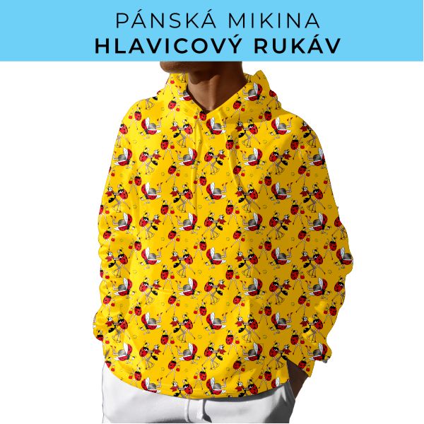 PÁNSKÝ střih - mikina s kapucí