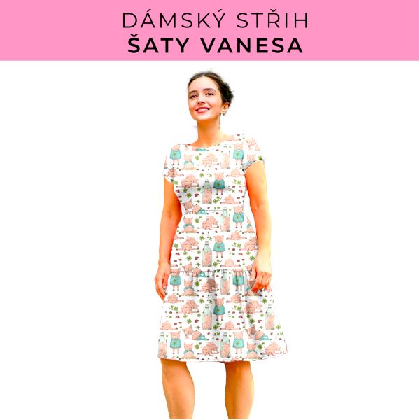 Dámský střih šaty Vanesa