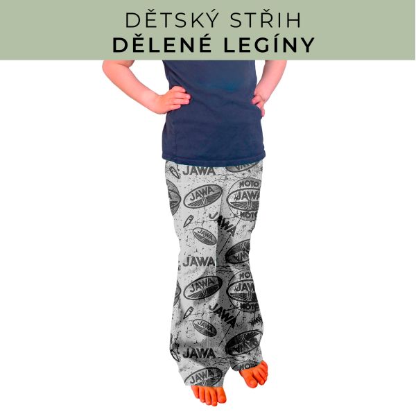 Dětský střih - Dělené legíny