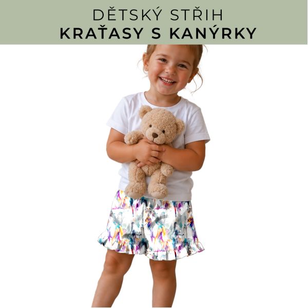 Dětský střih - Kraťásky s kanýrkem