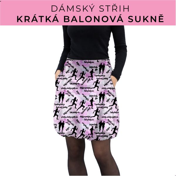 Dámský střih - balonová krátká sukně