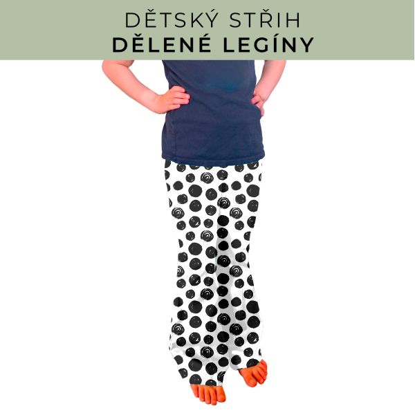 Dětský střih - Dělené legíny