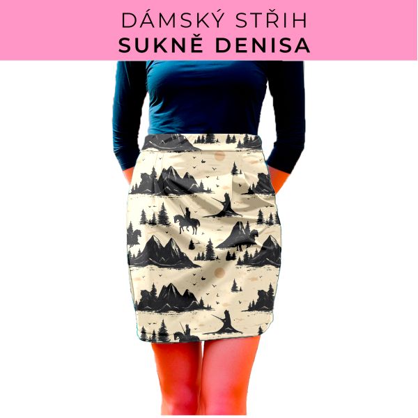 Dámský střih - Dámská sukně Denisa