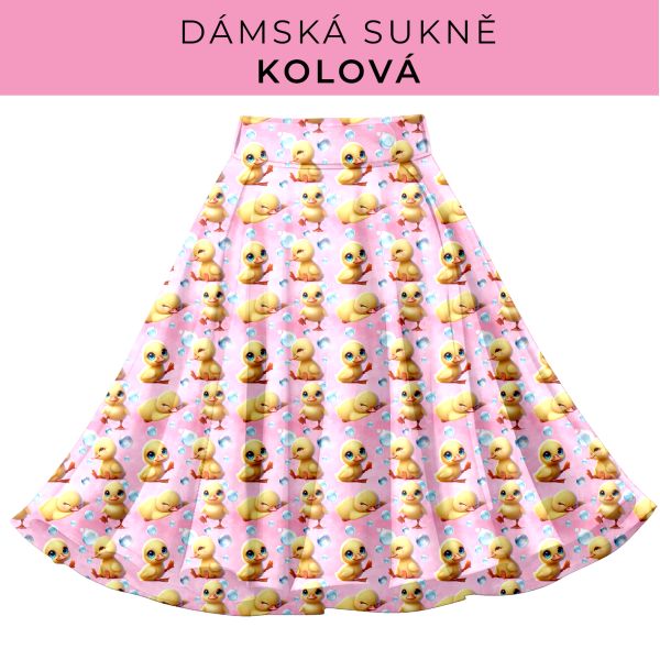 DÁMSKÝ střih - Kolová sukně