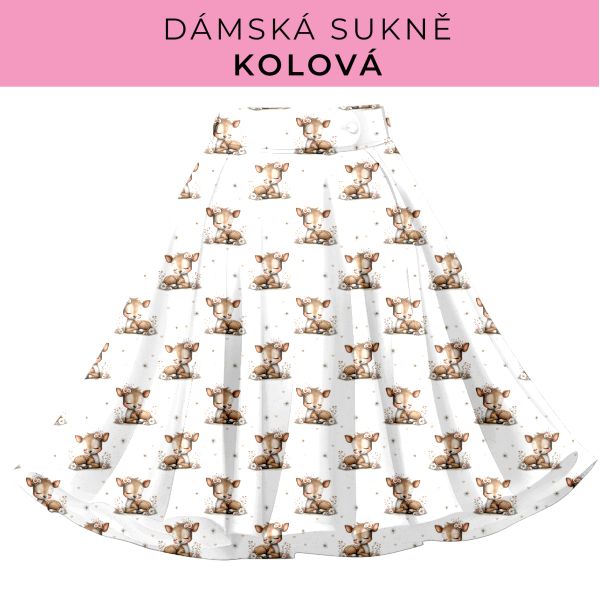 DÁMSKÝ střih - Kolová sukně