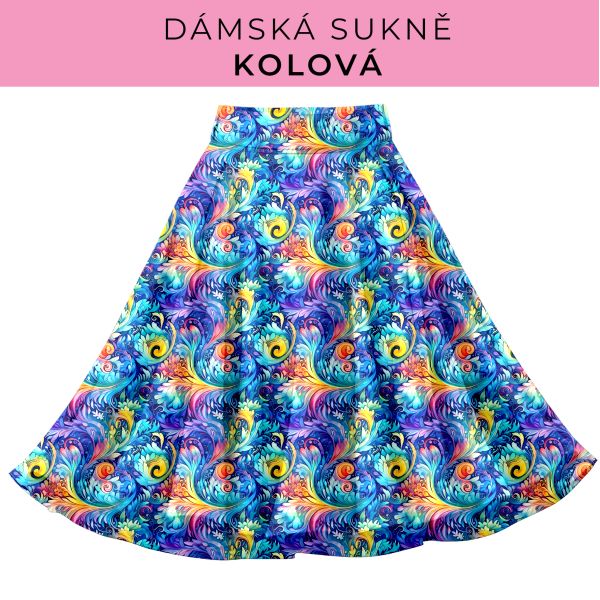 DÁMSKÝ střih - Kolová sukně