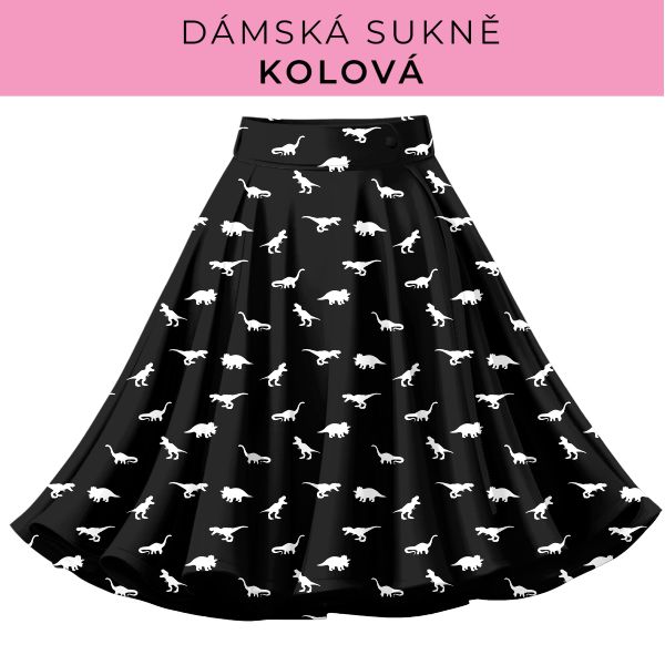 DÁMSKÝ střih - Kolová sukně