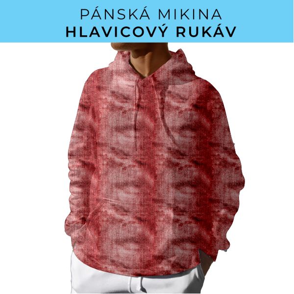 PÁNSKÝ střih - mikina s kapucí