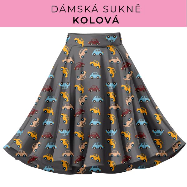 DÁMSKÝ střih - Kolová sukně
