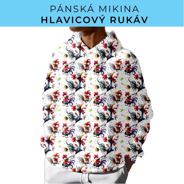 PÁNSKÝ střih - mikina s kapucí