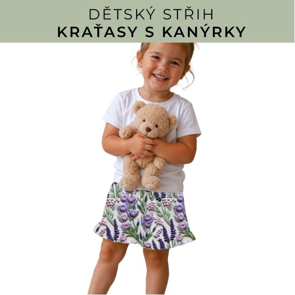 Dětský střih - Kraťásky s kanýrkem