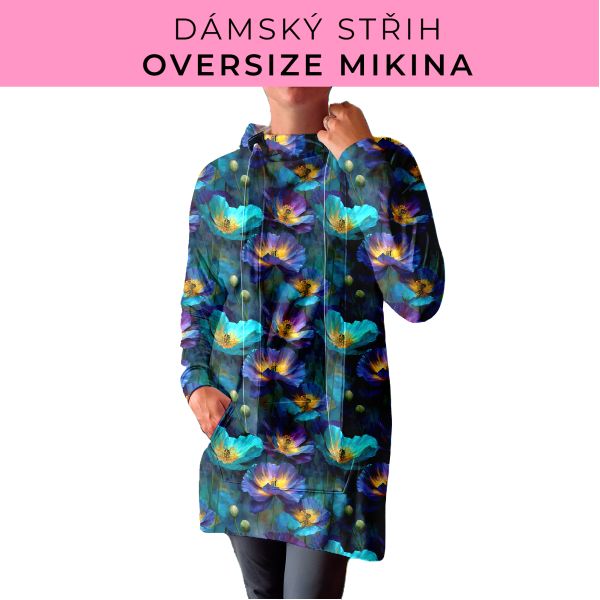 DÁMSKÝ střih - Oversize mikina