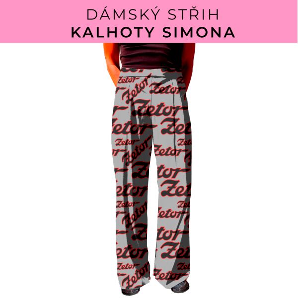 Dámský střih - kalhoty Simona